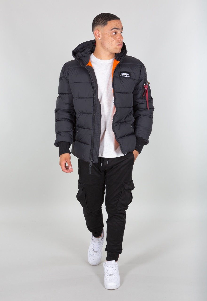 Alpha Industries Winterjacke Hooded Puffer Alpha FD schwarz Herren günstig online kaufen