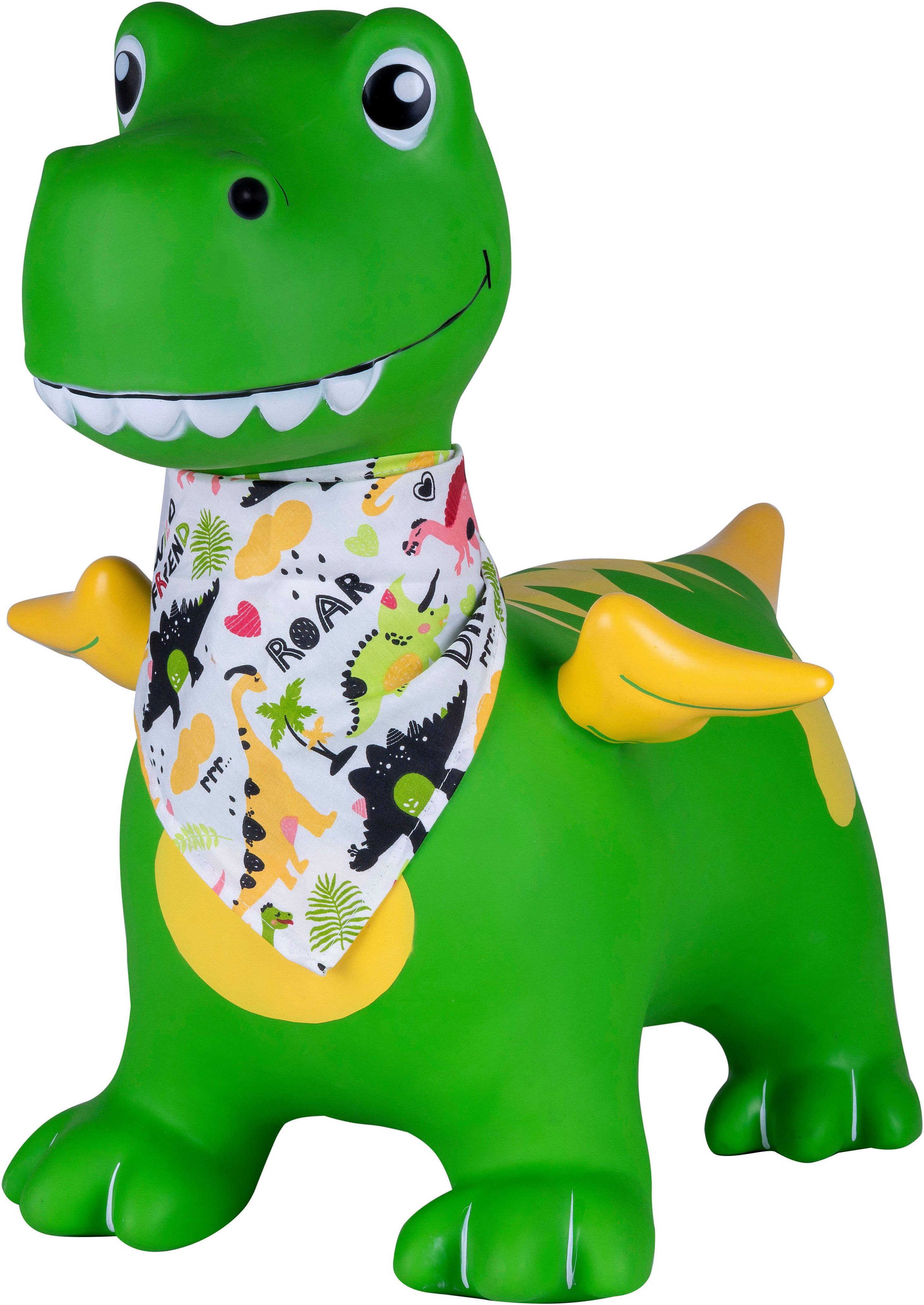 Jamara Hüpftier Dino mit Flügel HoppyDoo, mit Pumpe – Bild 4 von 5
