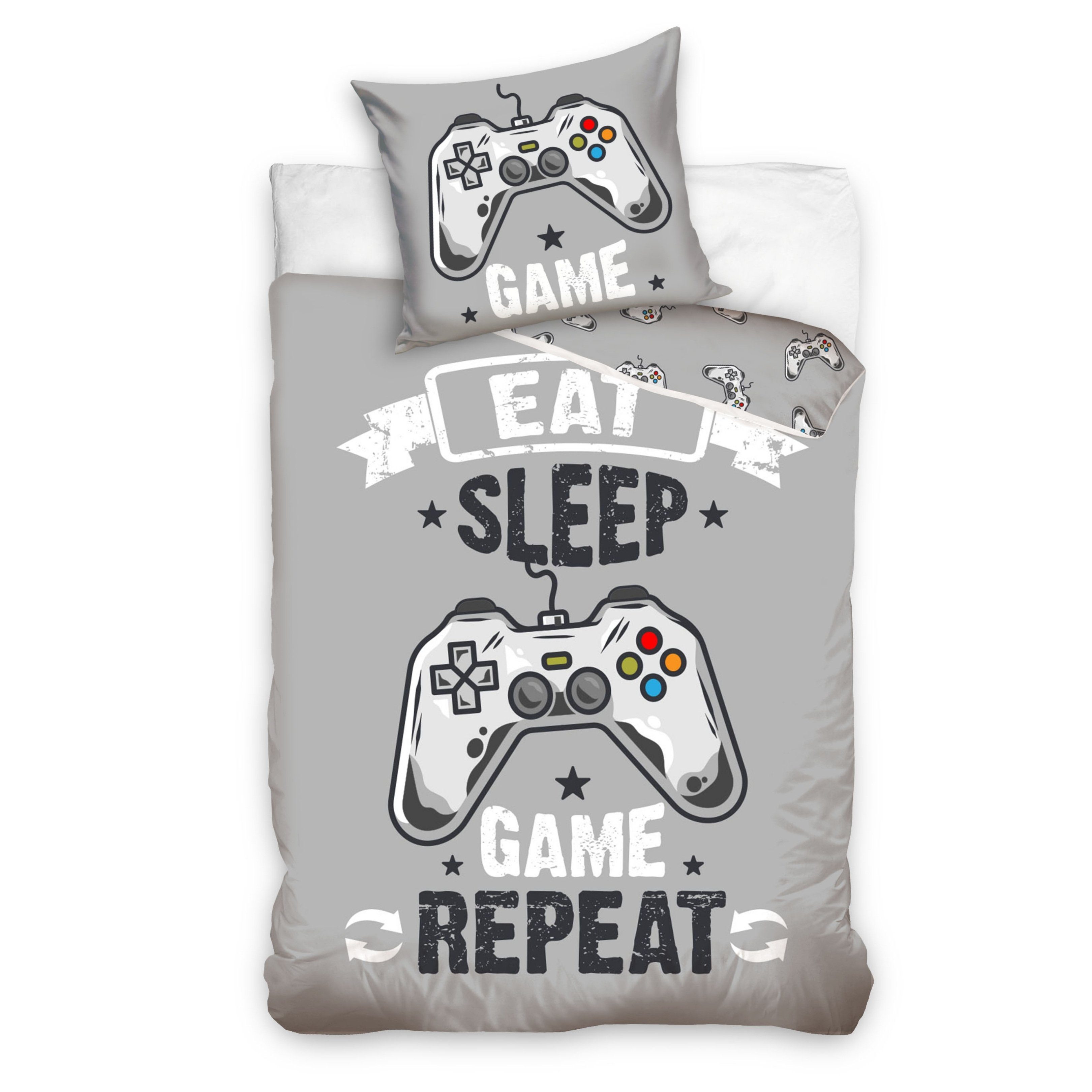 MTOnlinehandel Bettwäsche Gamer 135x200 + 80x80 günstig online kaufen