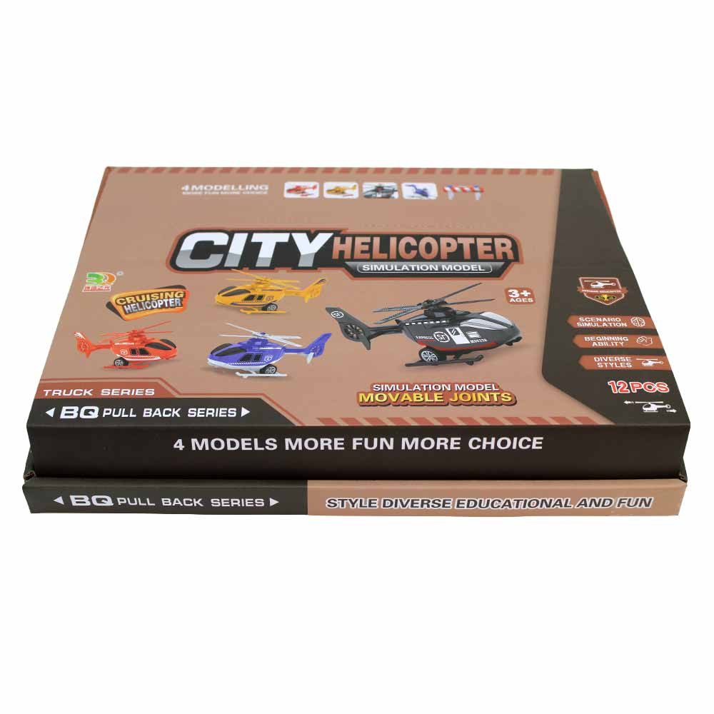 LG-Imports Spielzeug-Hubschrauber 12 Stück Spielzeug Helicopter City - ca. 15 cm, (12-tlg)