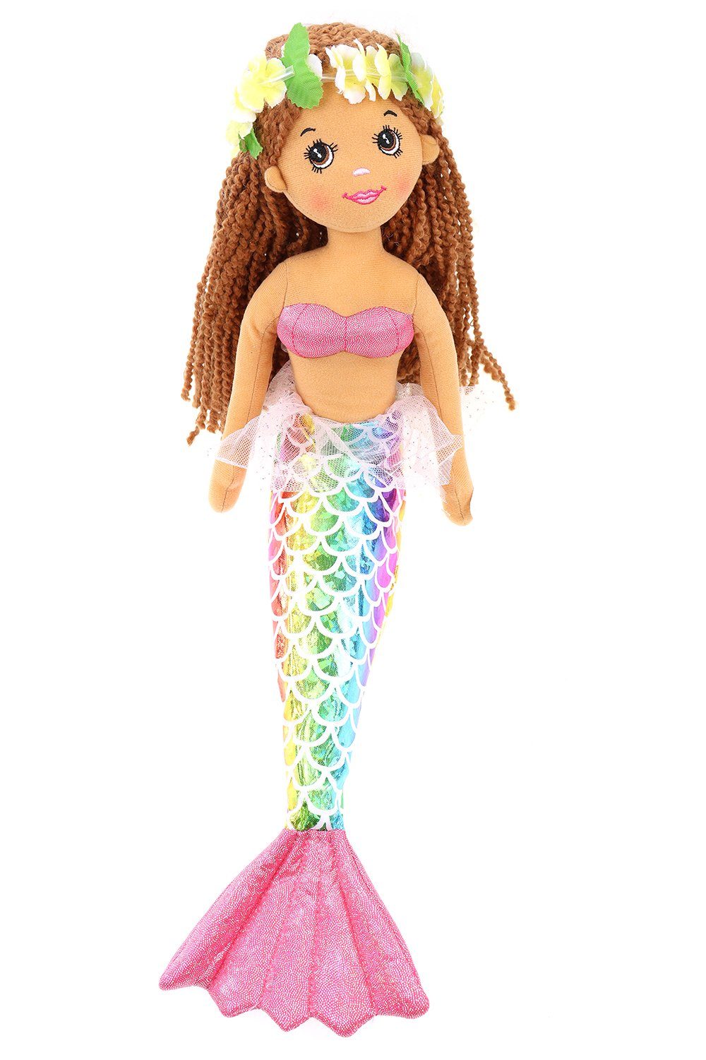 ELLUG Stoffpuppe Meerjungfrau Kuscheltier & Spielzeug mit Glitzerstoff & Pa günstig online kaufen