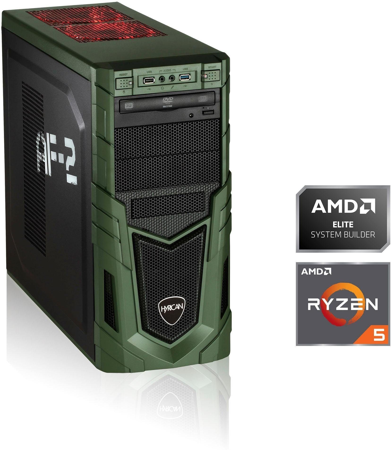 Hyrican Military Gaming 6479 Gaming-PC (AMD Ryzen 5 2600, GTX 1650 SUPER,  16 GB RAM, 480 GB SSD, Luftkühlung)
