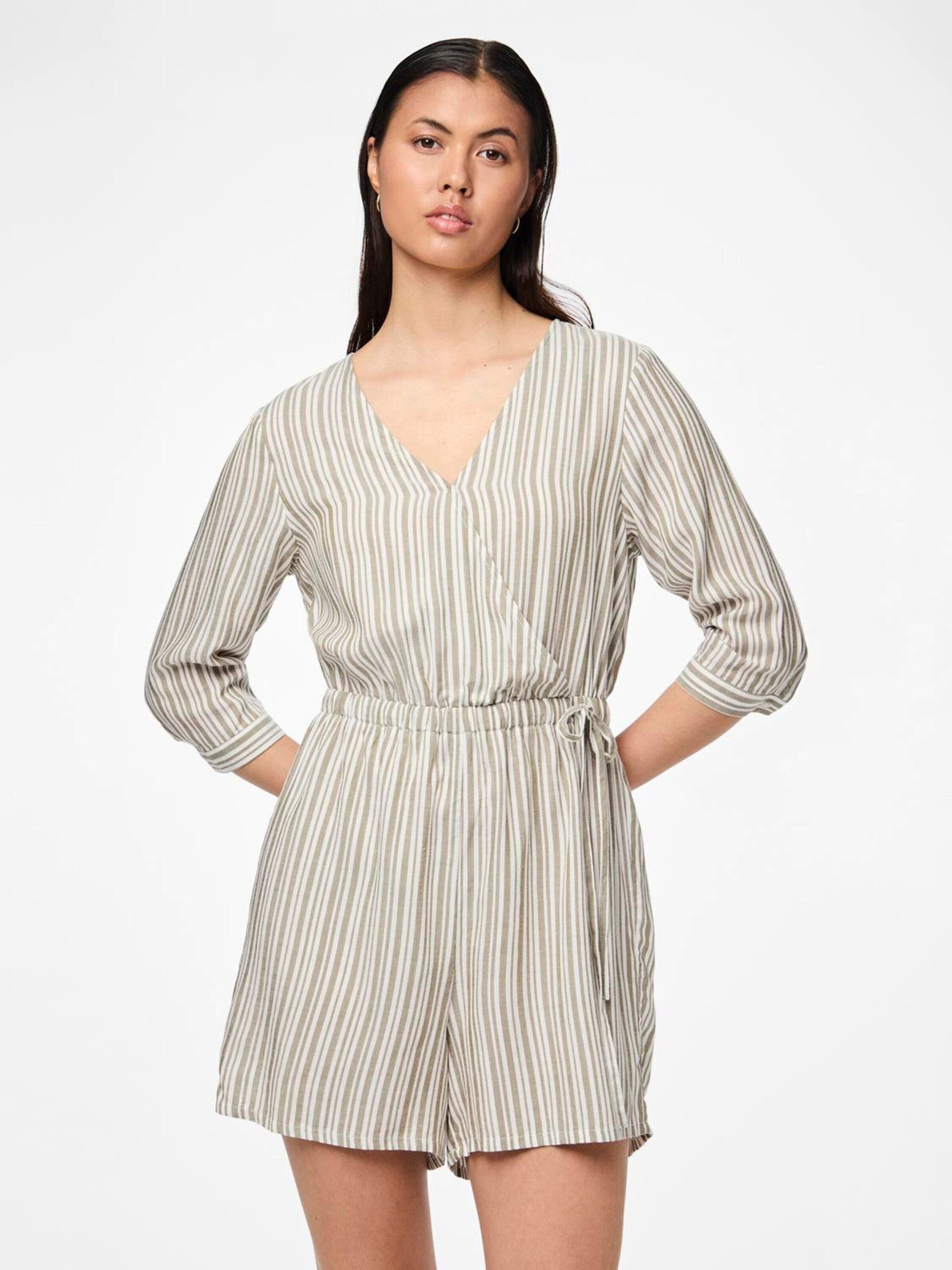 pieces Jumpsuit ALVINA (1-tlg) Wickel-Design