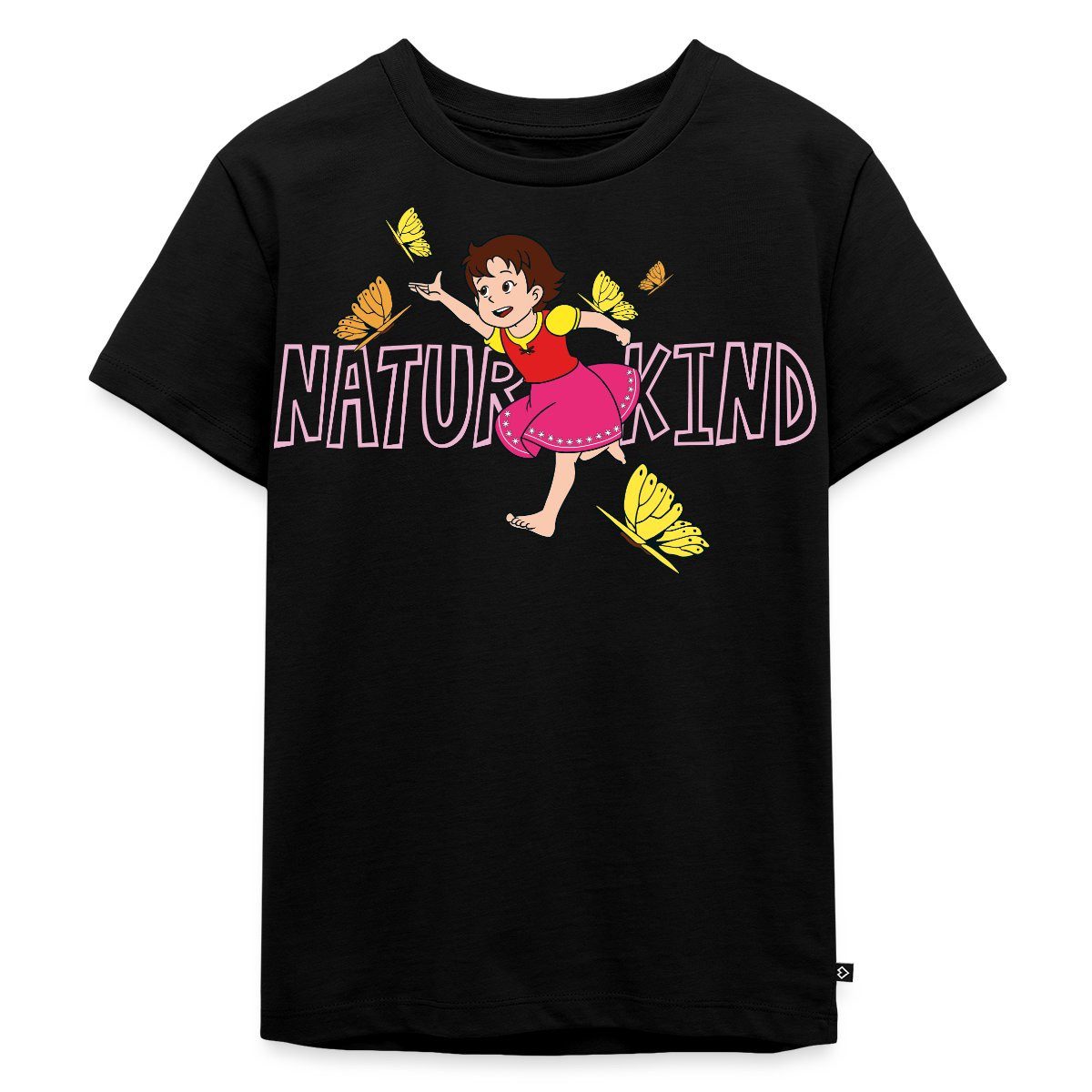 T-Shirt Heidi Naturkind Schmetterlinge Kinder Premium T-Shirt