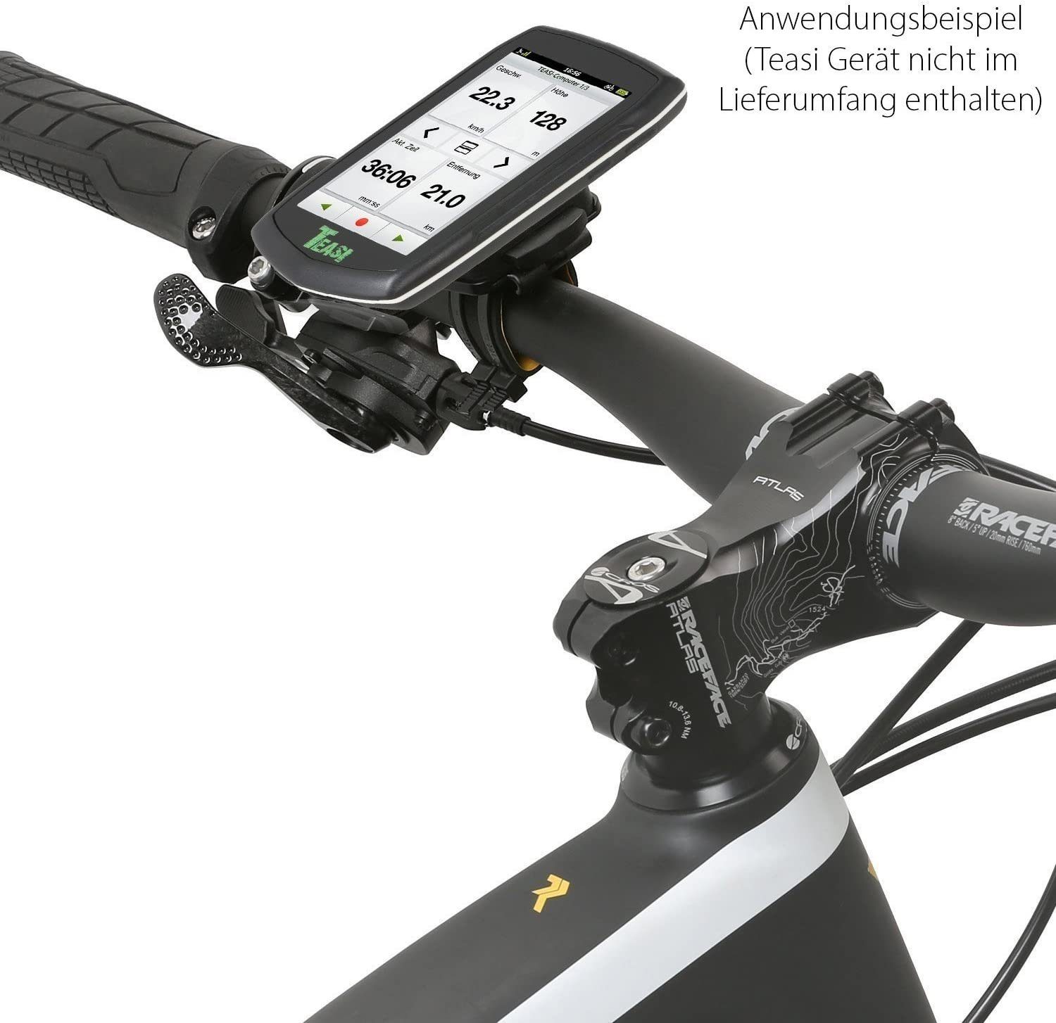 Wicked Chili Navigation Device Mount Bicycle Bike Replacement Handlebar / Stem Mount, (1 piece, Made in Germany, bicycle mount with 4-prong system, suitable for)
