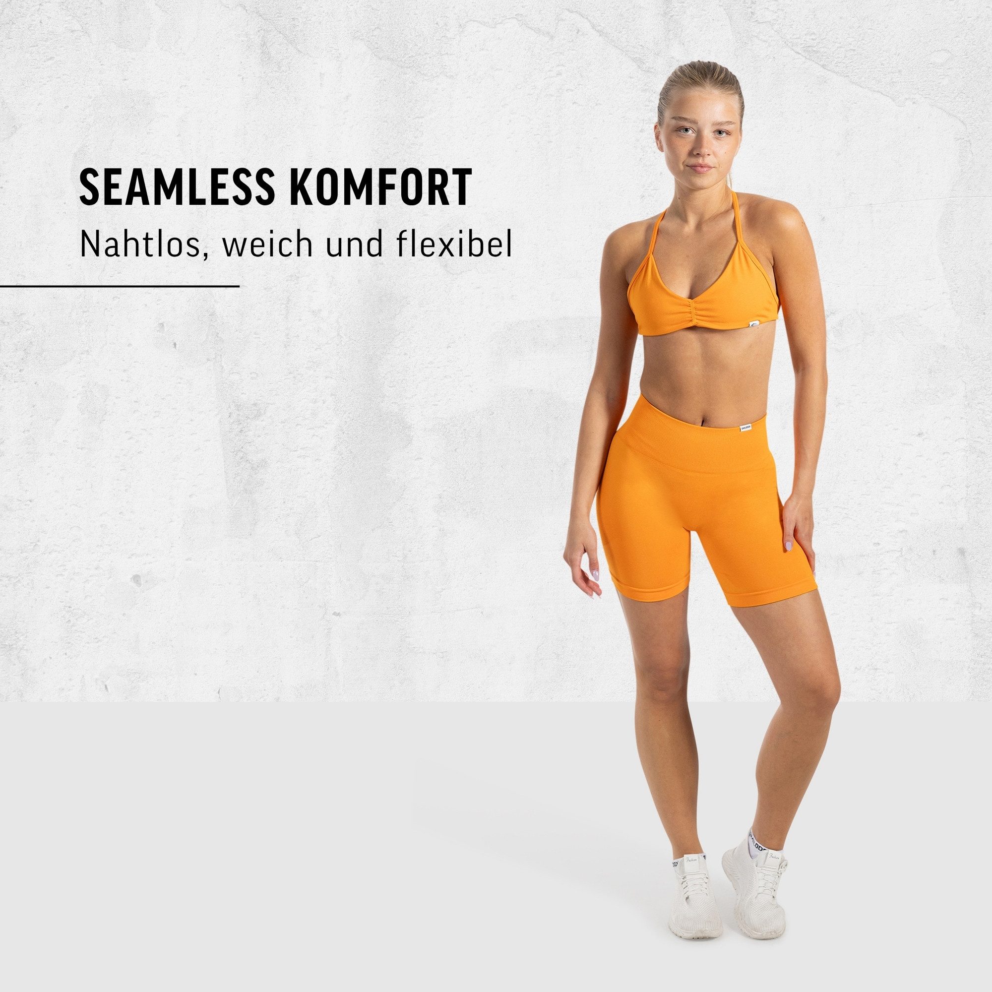 Smilodox Shorts Edina, Seamless Scrunch Sportshorts, Figurformende Po-Kontur Radlerhose Blickdicht, elastischer Bund, Sommer Workout Yoga Fitness