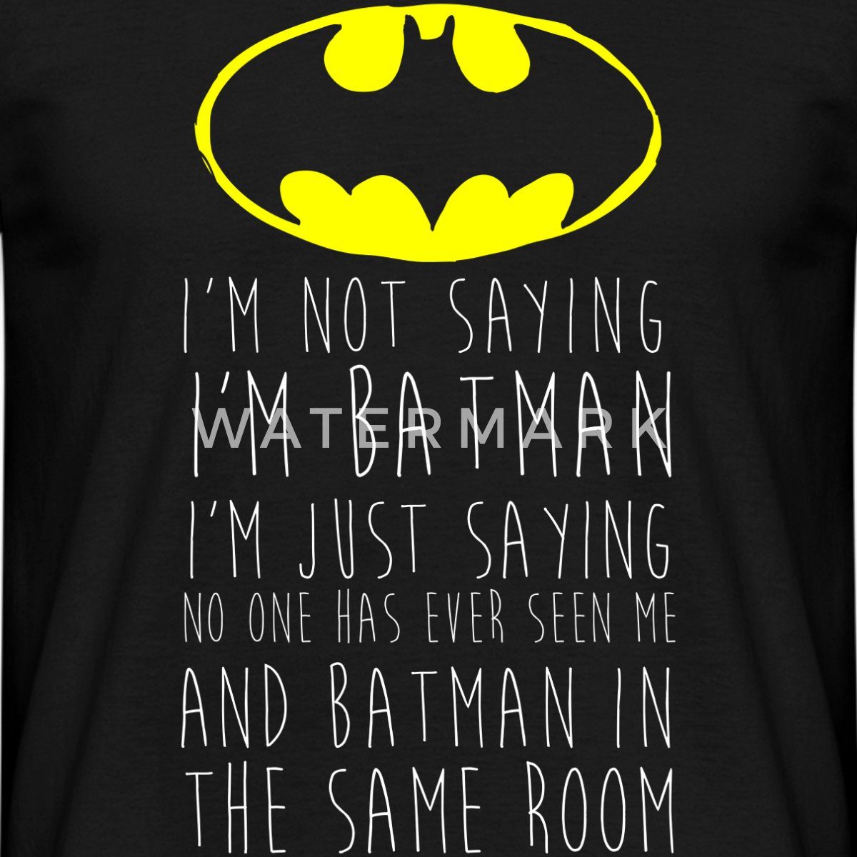 Spreadshirt T-Shirt DC Comics I'm Batman Lustiger Spruch Männer T-Shirt (1-tlg)