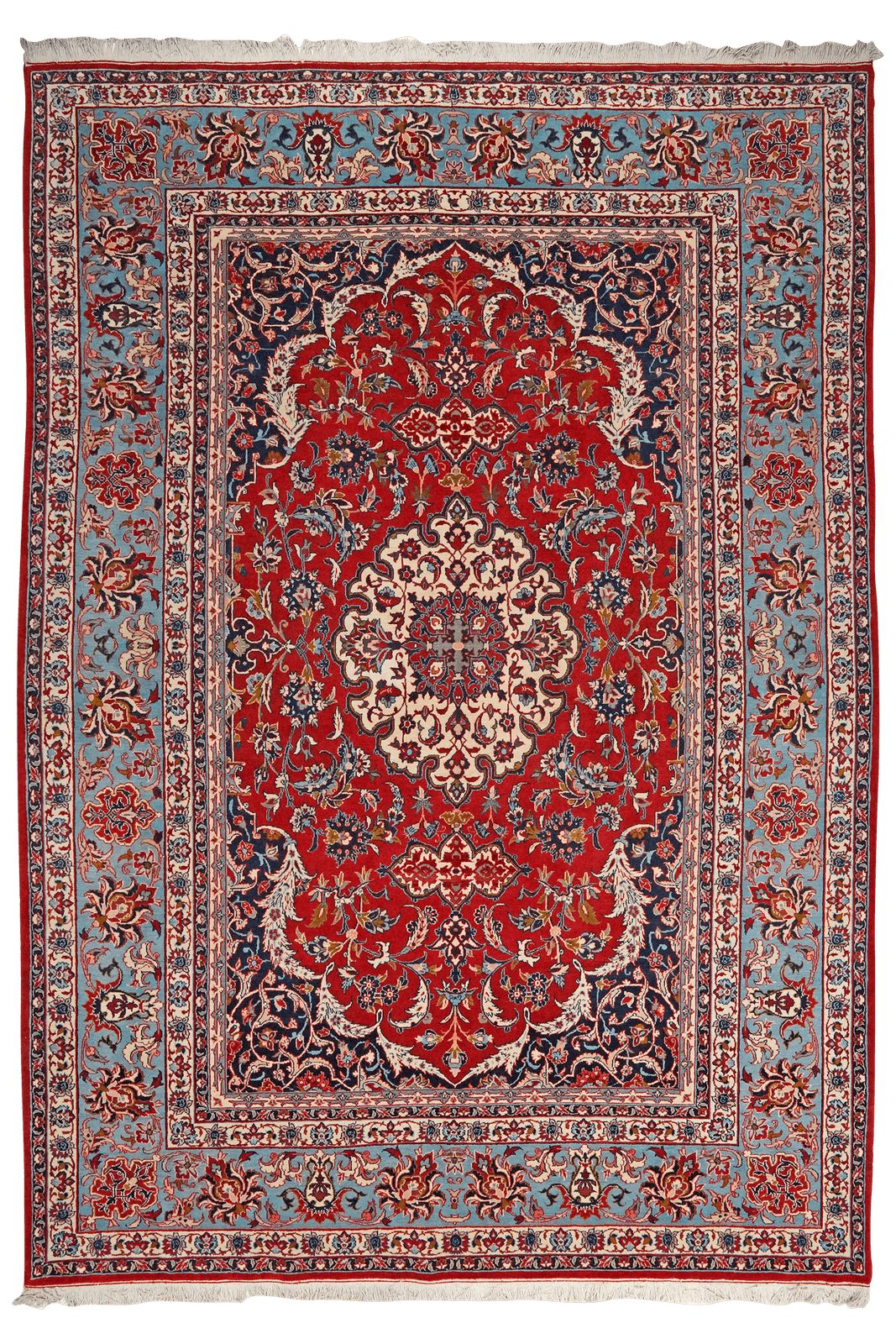 Looma Teppich Isfahan, rechteckig, Höhe: 6 mm, Isfahan, Schurwolle, Unikat