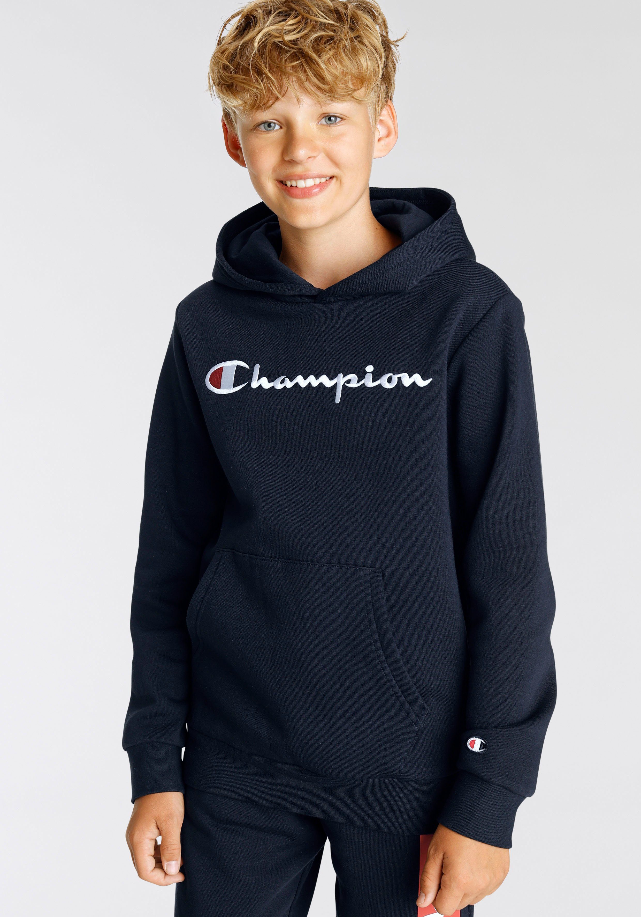 Champion Sweatshirt Classic Hooded Sweatshirt large Logo - für Kinder marine | Sweatshirts