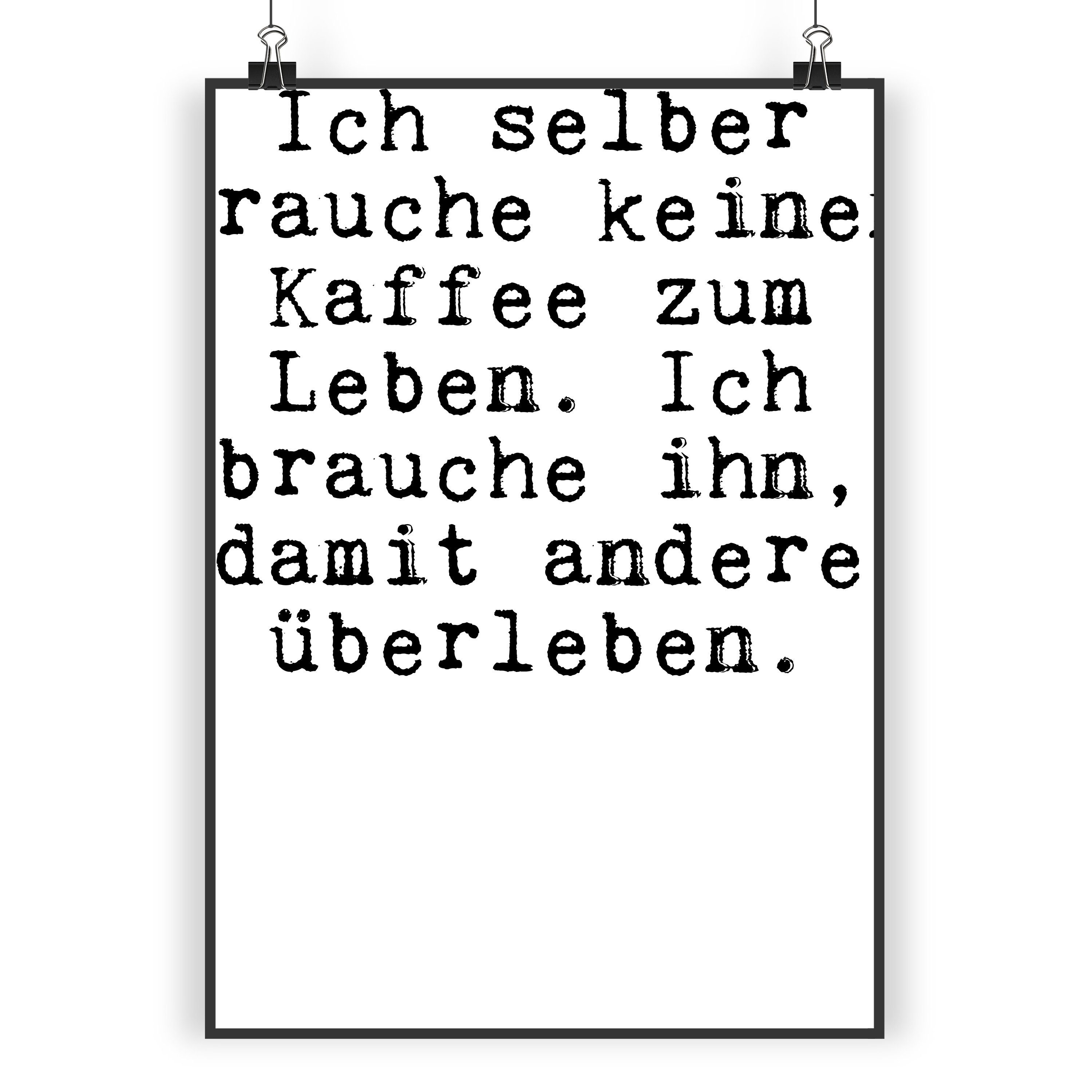 Mr. & Mrs. Panda Poster »Ich selber brauche keinen... Schwarz