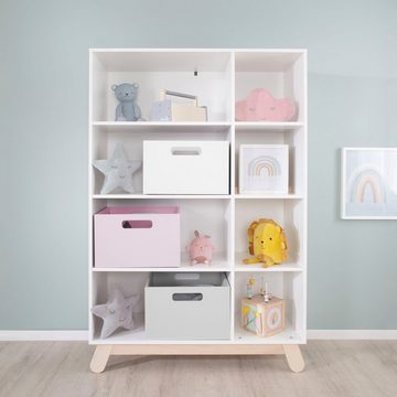 roba® Aufbewahrungsbox rosa, aus Holz; Organizer für Spielzeug