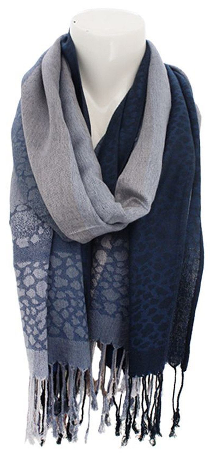 chic4home Schal Dreamy Flair, (1-St. 1-teilig), Damen Schal Stola eleganter Longschal Leopardenmuster