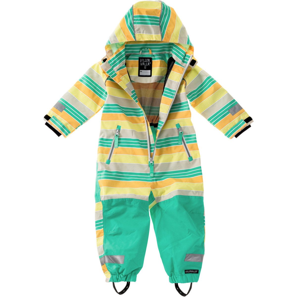 Villervalla Schneeoverall Streifen Unisex Kinder Einteiler, Jumpsuit, Coverall, Onesie, Anzug