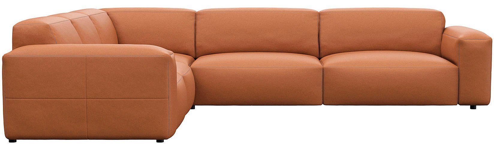 FLEXLUX Ecksofa Lucera, super bequem durch hochwertigen Sitzaufbau mit Kaltschaum, modern & anschmiegsam, L-Form, Designsofa