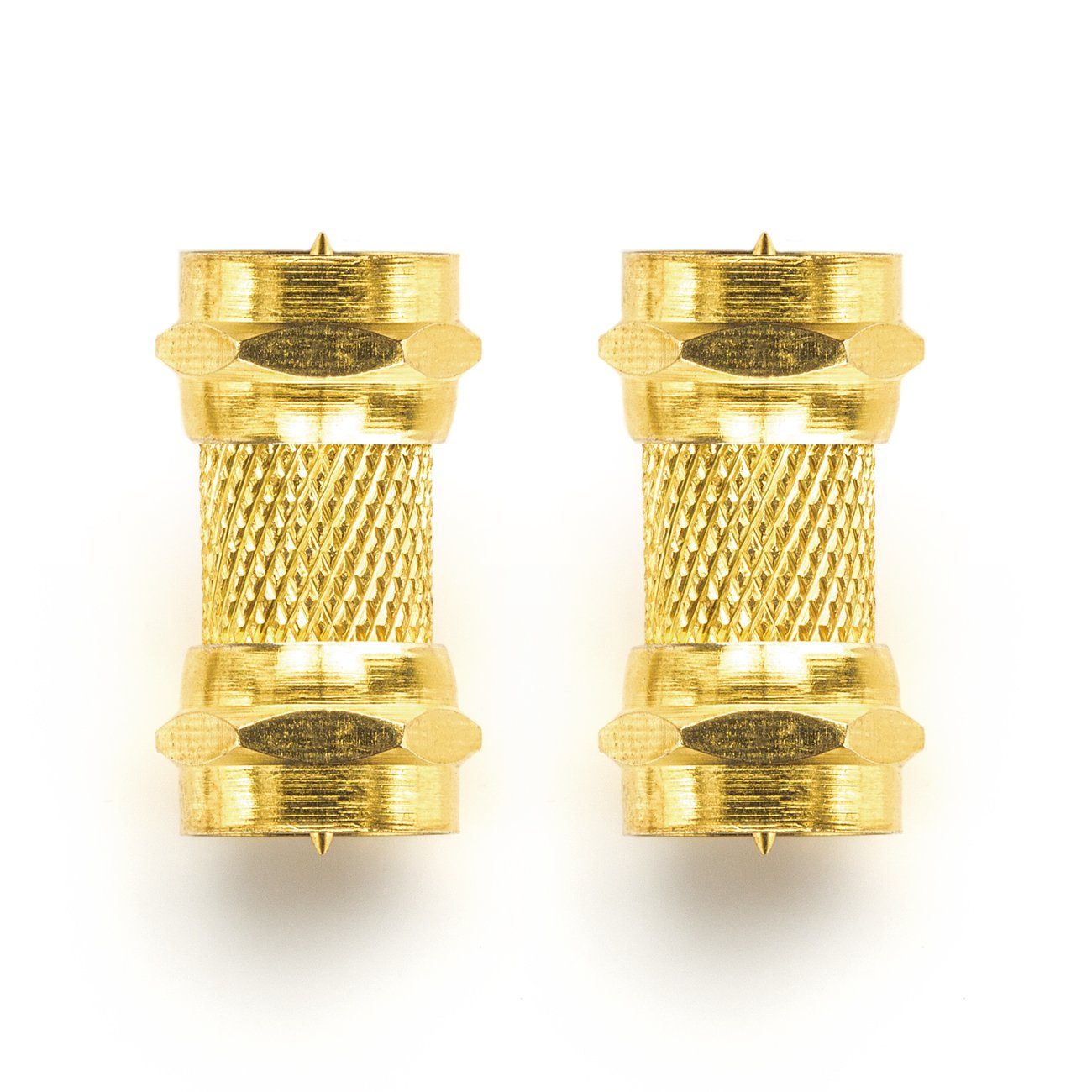 deleyCON deleyCON SAT Adapter Kupplung Verbinder 2 Stück SAT F-Stecker zu SAT-Kabel