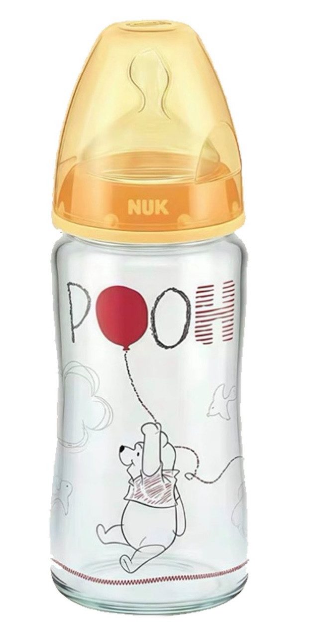 NUK Babyflasche NUK First Choice Babyflasche, Glasflasche 240ml mit 1M Sauger