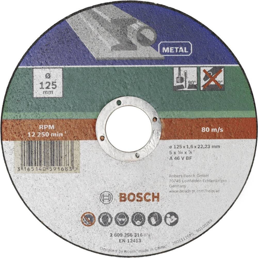 Bosch Professional BOSCH Trennscheibe Trennscheibe gerade, Metall D 230 mm, Dicke 3.0
