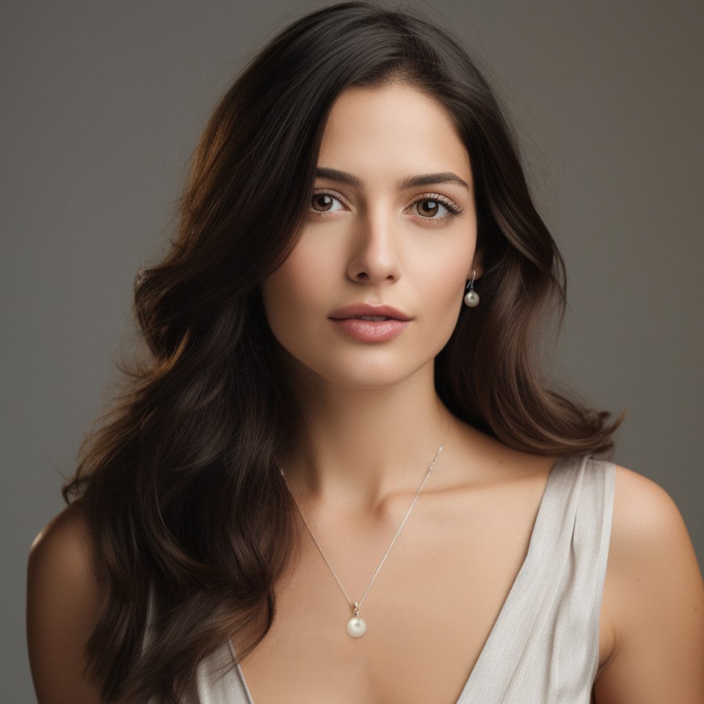 LÖB Ohrring und Ketten Set 925 Silber Halskette Ohrringe Hängend Set Perlen Anhänger Schmuckset (Geschenke für Frauen Beste Freundin Mutter Mama Damen Ehefrau sie zum Geburtstag Ostern Muttertag Muttertagsgeschenk, Inkl. Schmuckbox), Perlenohrringe Kette Brautschmuck Ohrhänger Tropfen Tropfenform Weiß