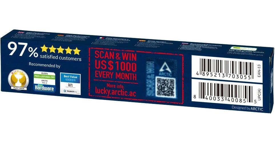 Arctic Wärmeleitpaste Arctic MX-4, ACTCP00059A Spachtel, 8g mit