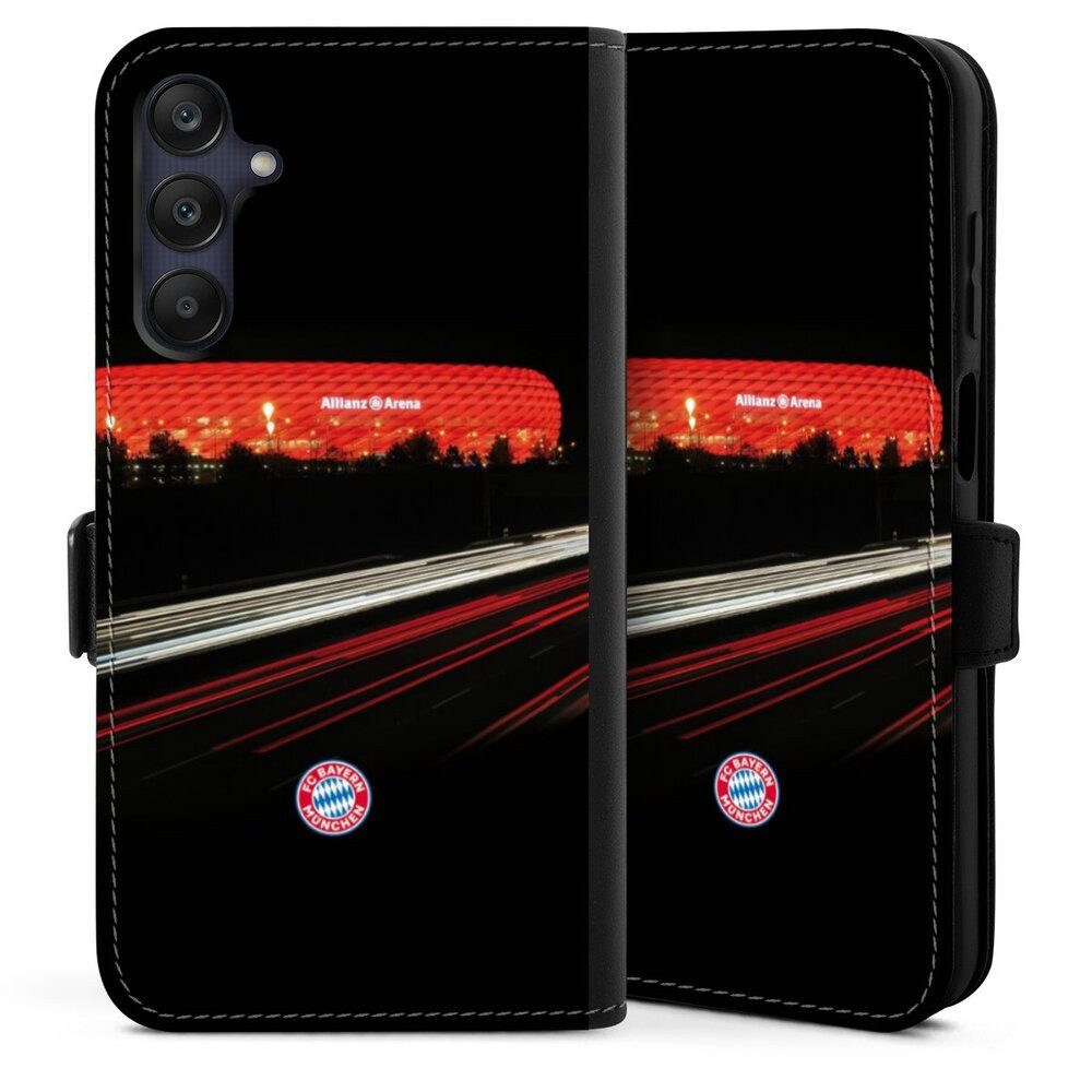 DeinDesign Handyhülle FC Bayern München FCB Stadion FC Bayern München Allianz Arena, Samsung Galaxy A25 5G Hülle Handy Flip Case Wallet Cover