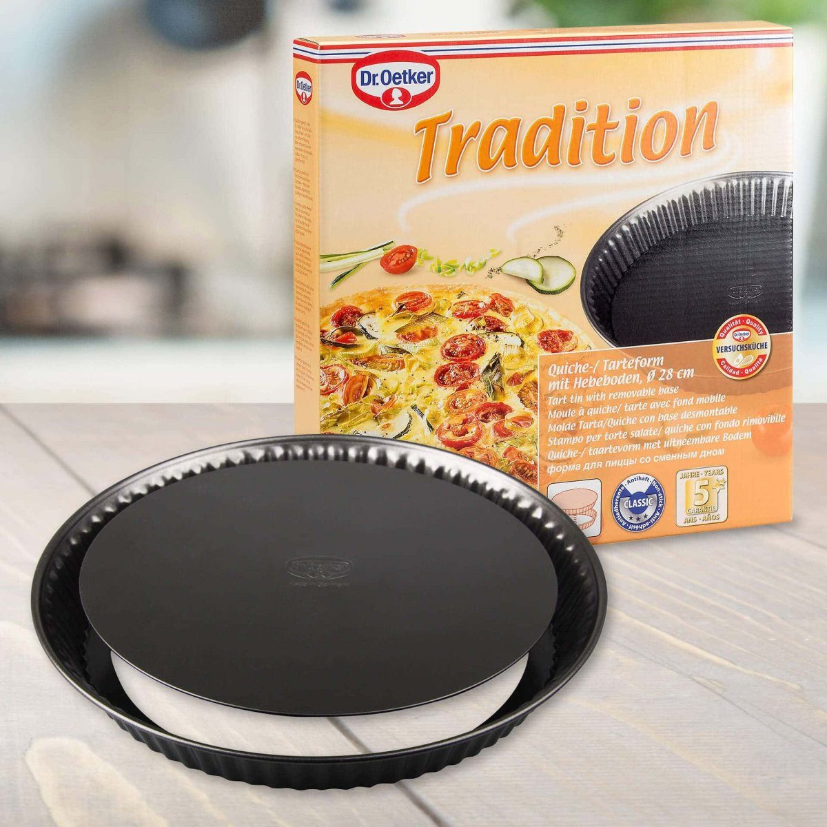 Dr. Oetker Küchenhelfer Quicheform Quiche-/Tarteform mit Hebeboden – Bild 2 von 2