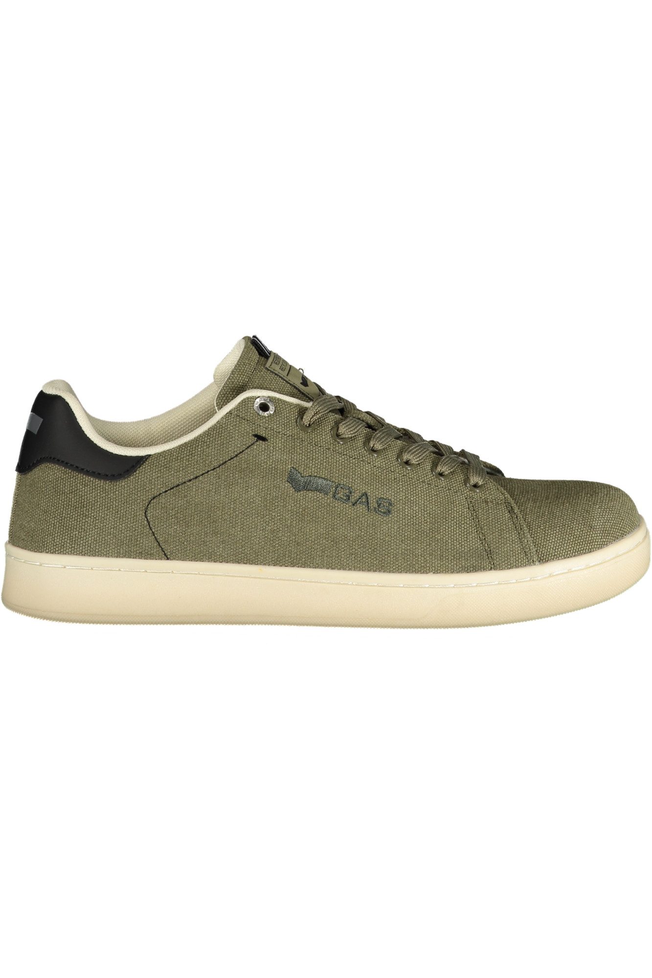 GAS Sneaker Herren Sportschuh Grün mit Schwarzen Details und