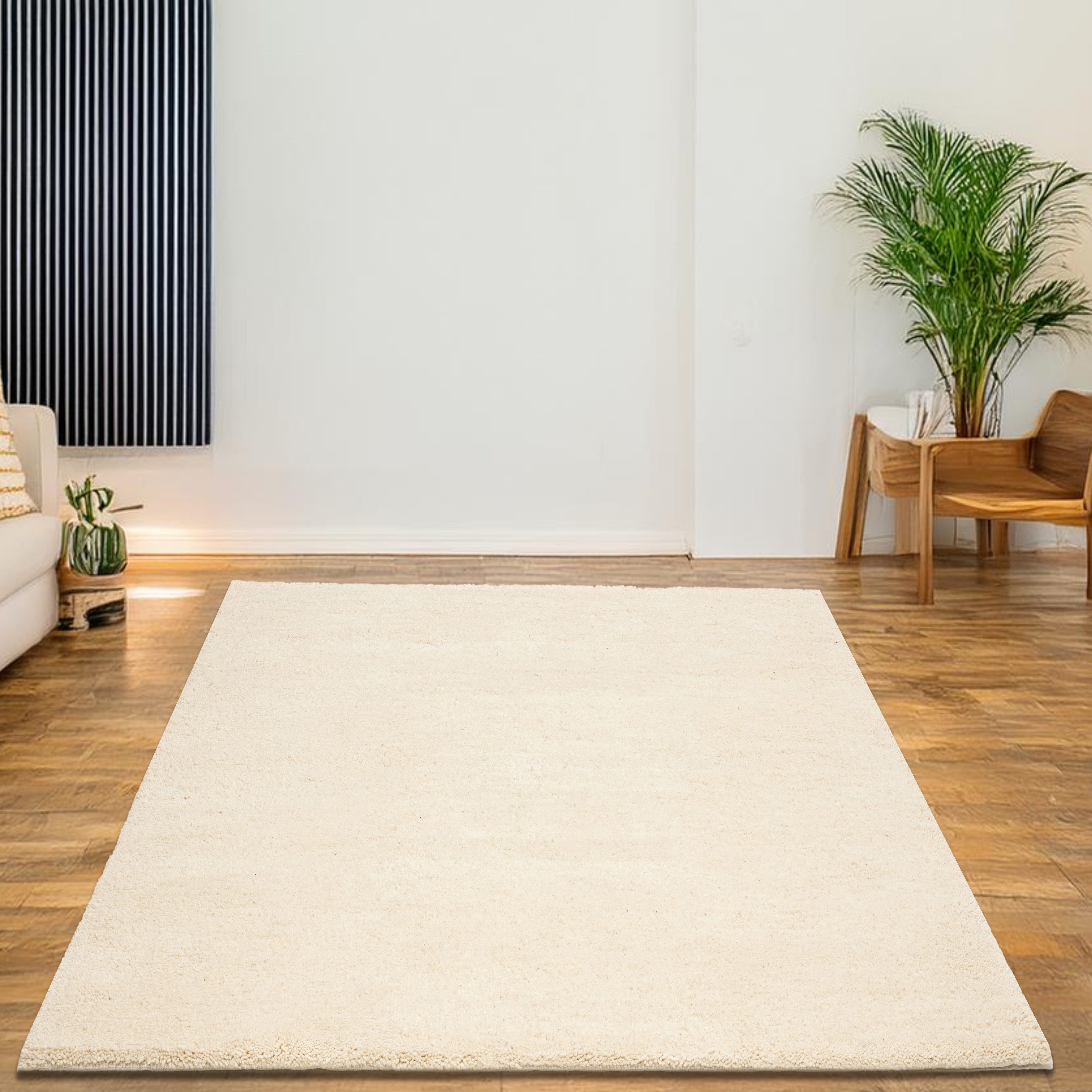 THEKO Wollteppich Taza Royal, rechteckig, Höhe: 28 mm, echter Berber Teppich aus Marokko, reine Schurwolle, handgeknüpft