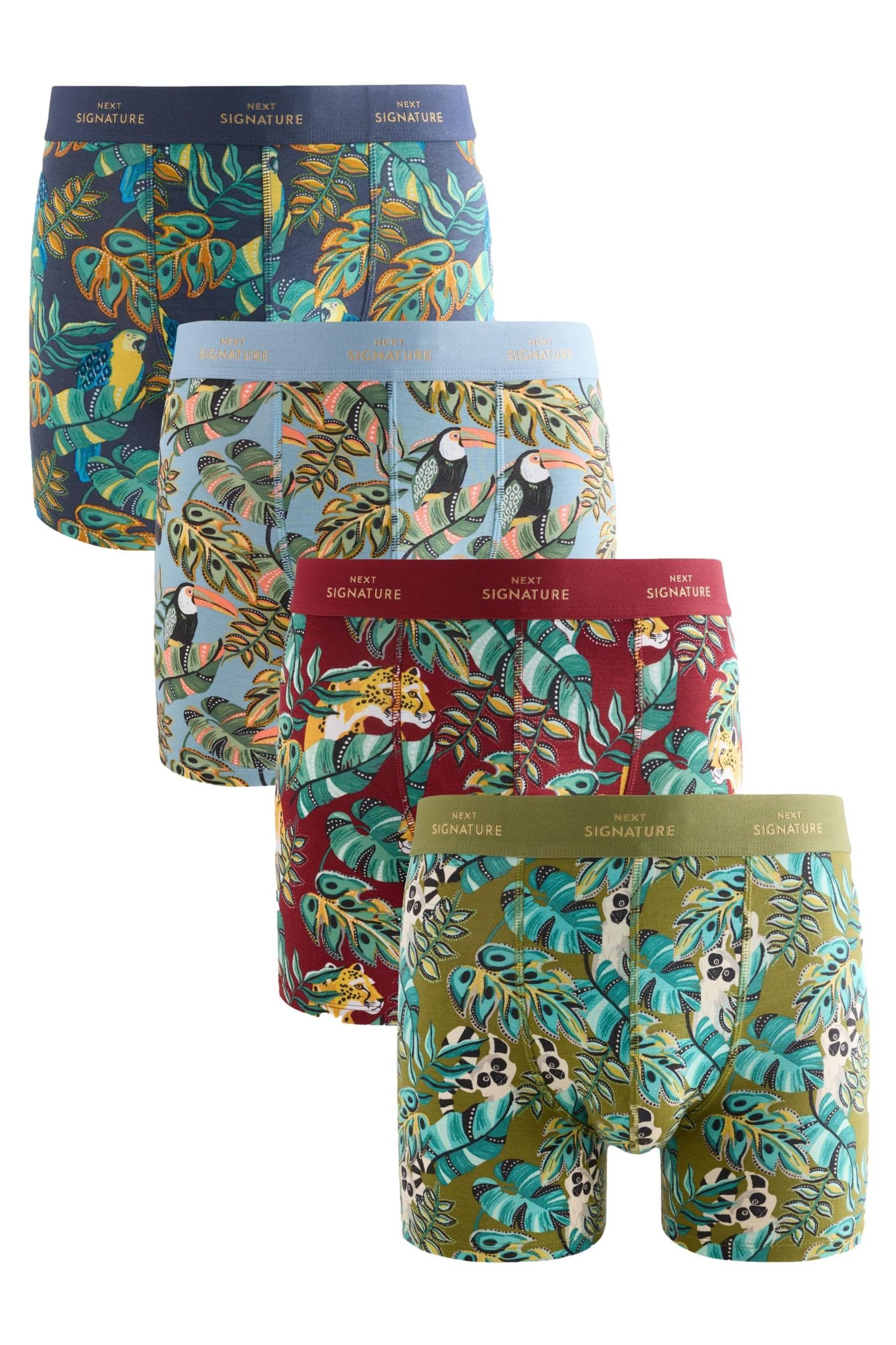 Next Boxershorts Signature Boxershorts mit Baumwolle, 4er-Pack (4-St) günstig online kaufen