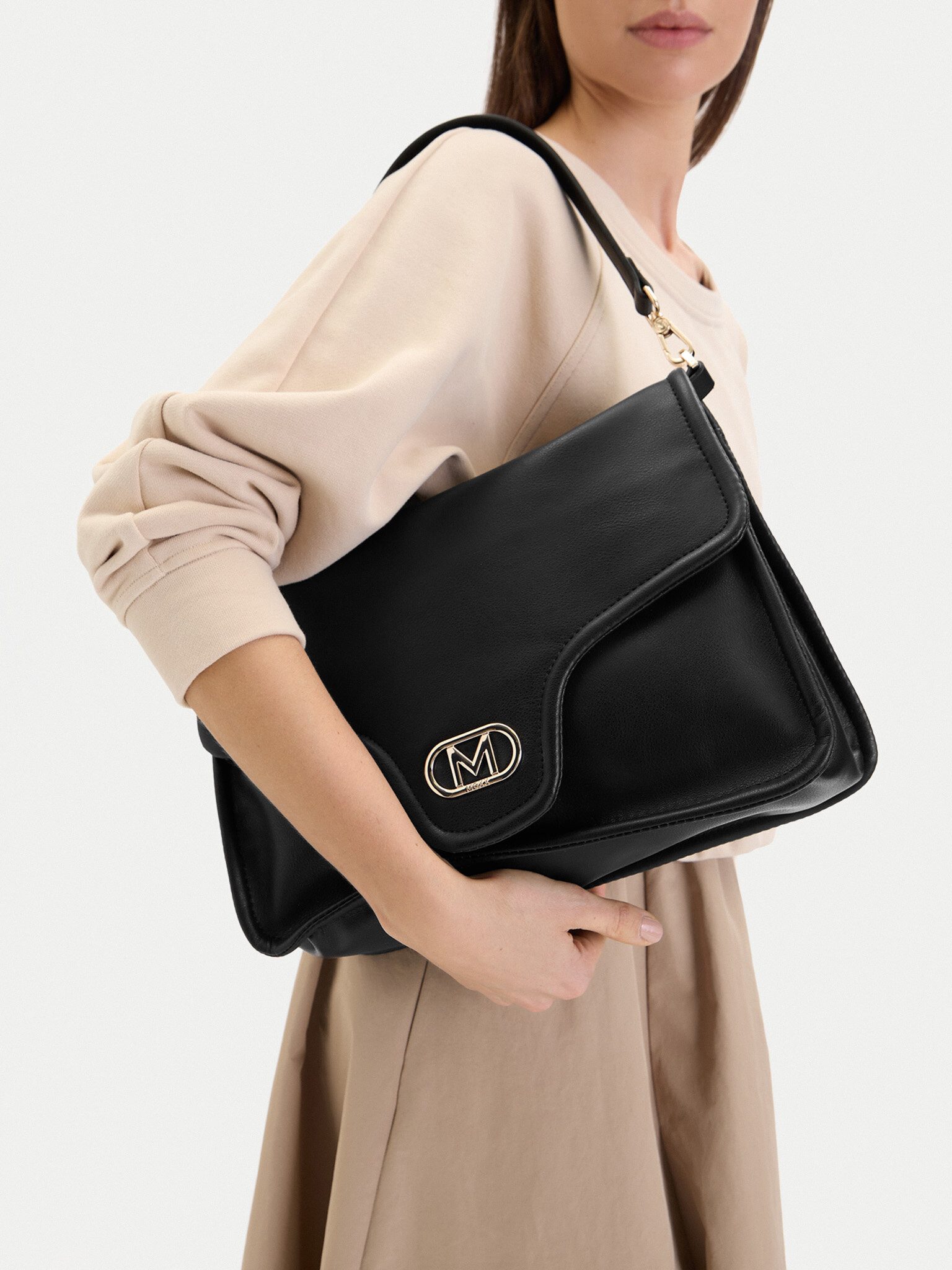 Mexx Handtasche Mexx Damenhandtasche Schwarz MEXX-EO-MEXX-B-001-09 Schwarz