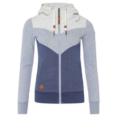 Ragwear Sweatjacke TREGA ZIP O im Colorblocking-Design