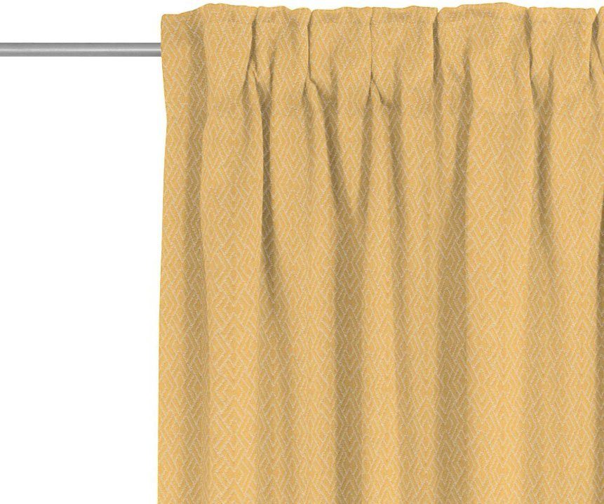 gelb (1 Multifunktionsband Graphic St), blickdicht, Vorhang Jacquard, nachhaltig aus Bio-Baumwolle Ventus, Adam,