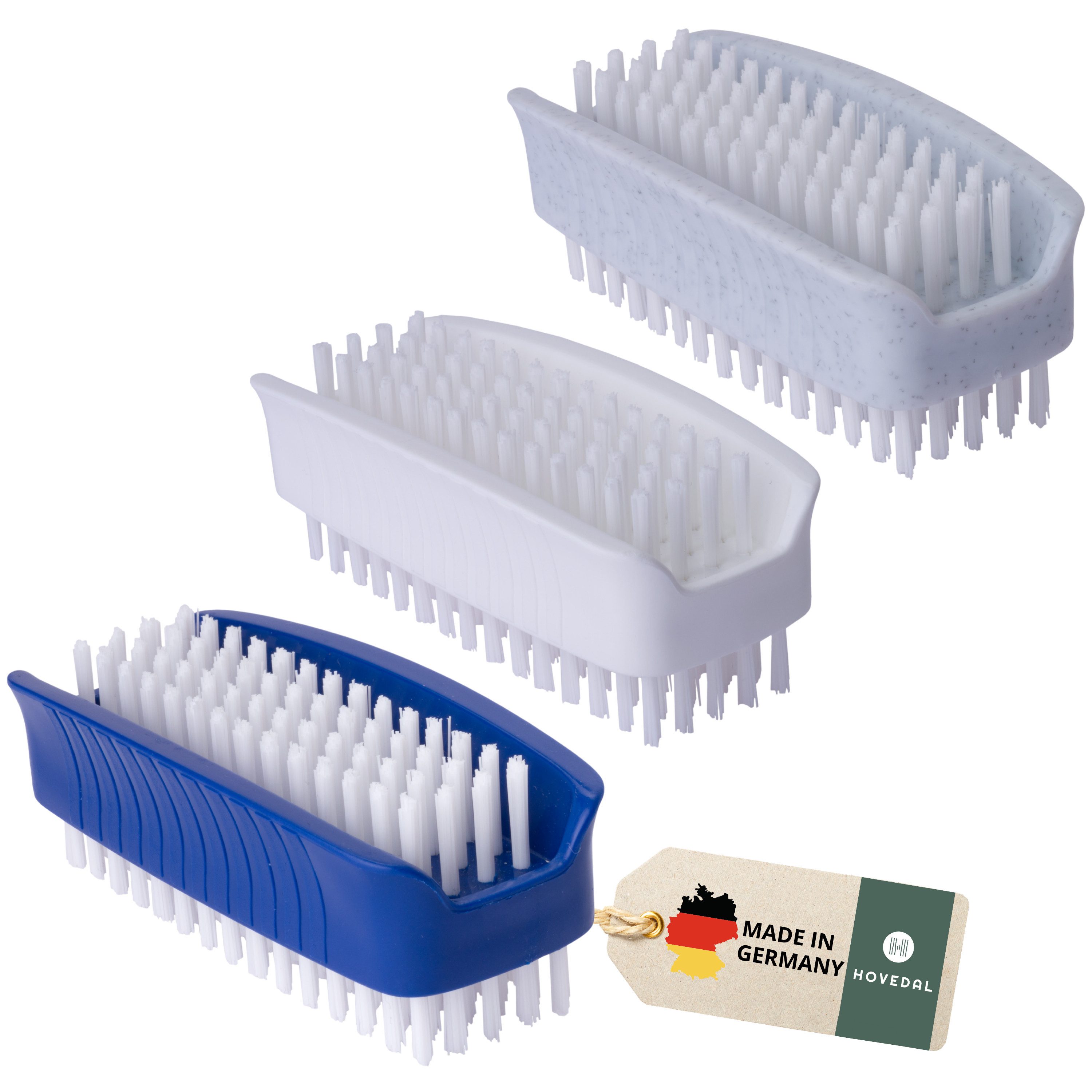 Hovedal Nagelbürste Nagelbürste Set, Handbürste, Handwaschbürste Nagelbürsten doppelseitig, Die ideale Waschbürste, Handbürsten für Fingernägel, Hände und Füsse