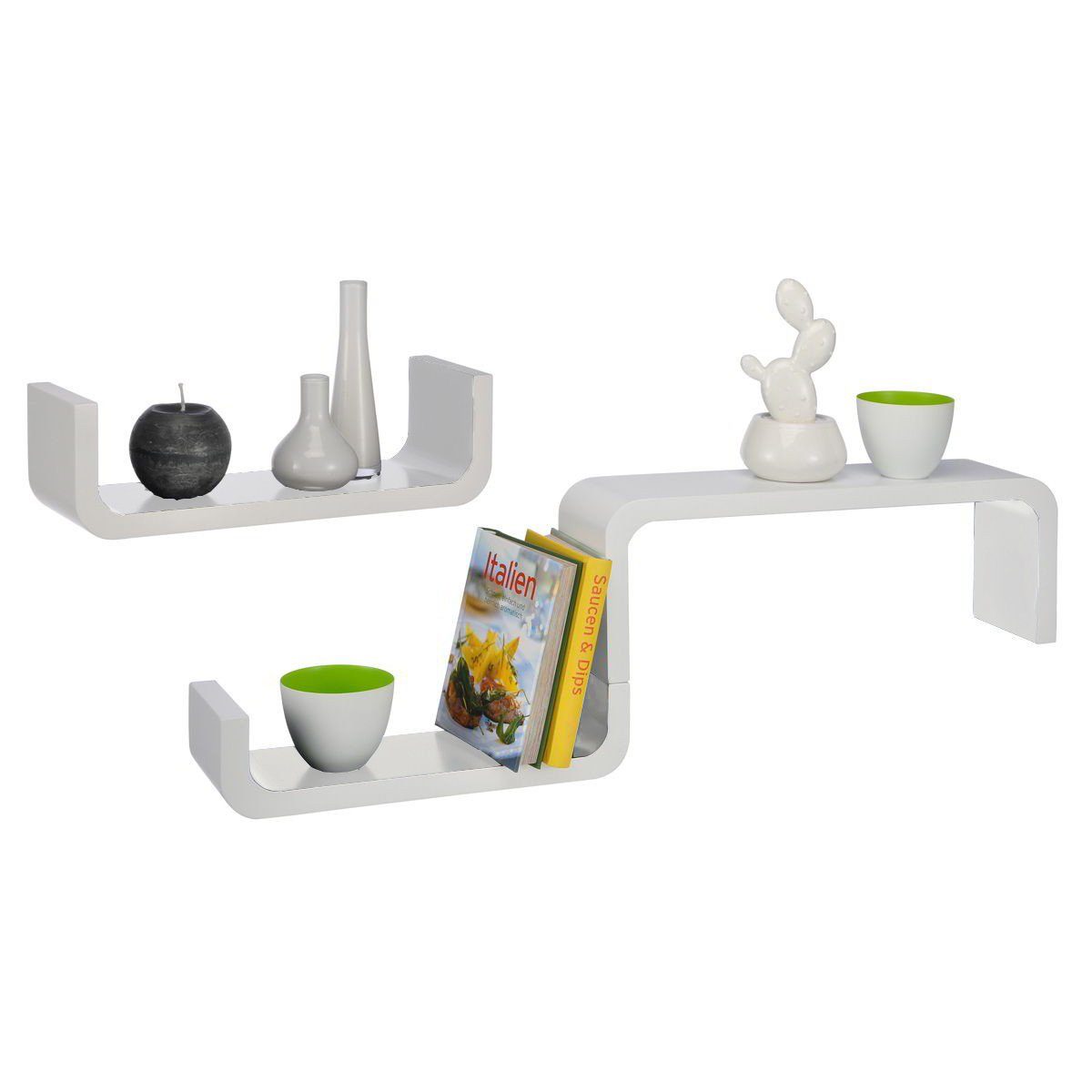 Haushalt International Regal Wandboard weiß Wandregale günstig online kaufen