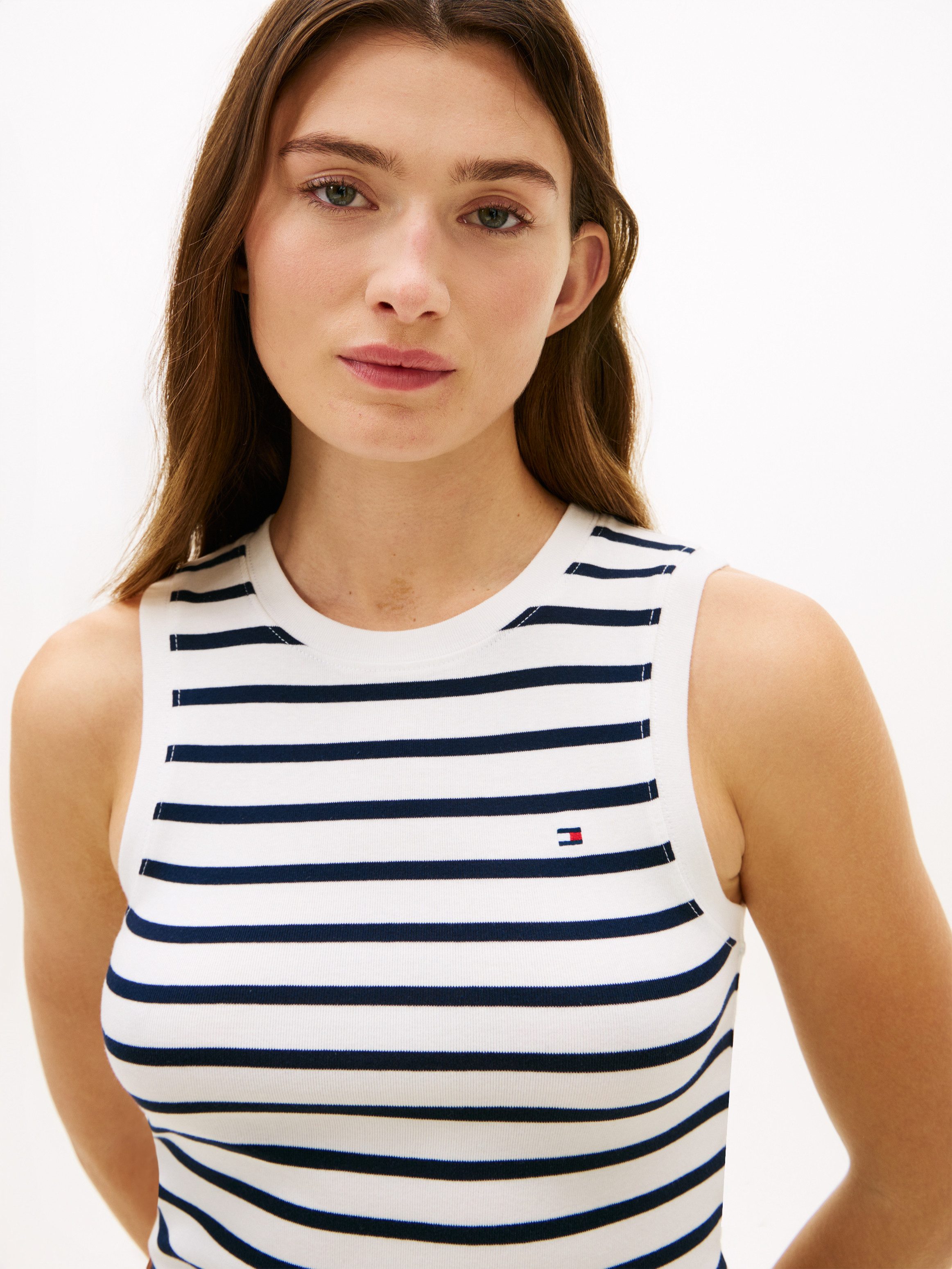 Tommy Hilfiger Funktionstop SLIM CODY C-NK TANK TOP mit gerippter Textur, Rundhals