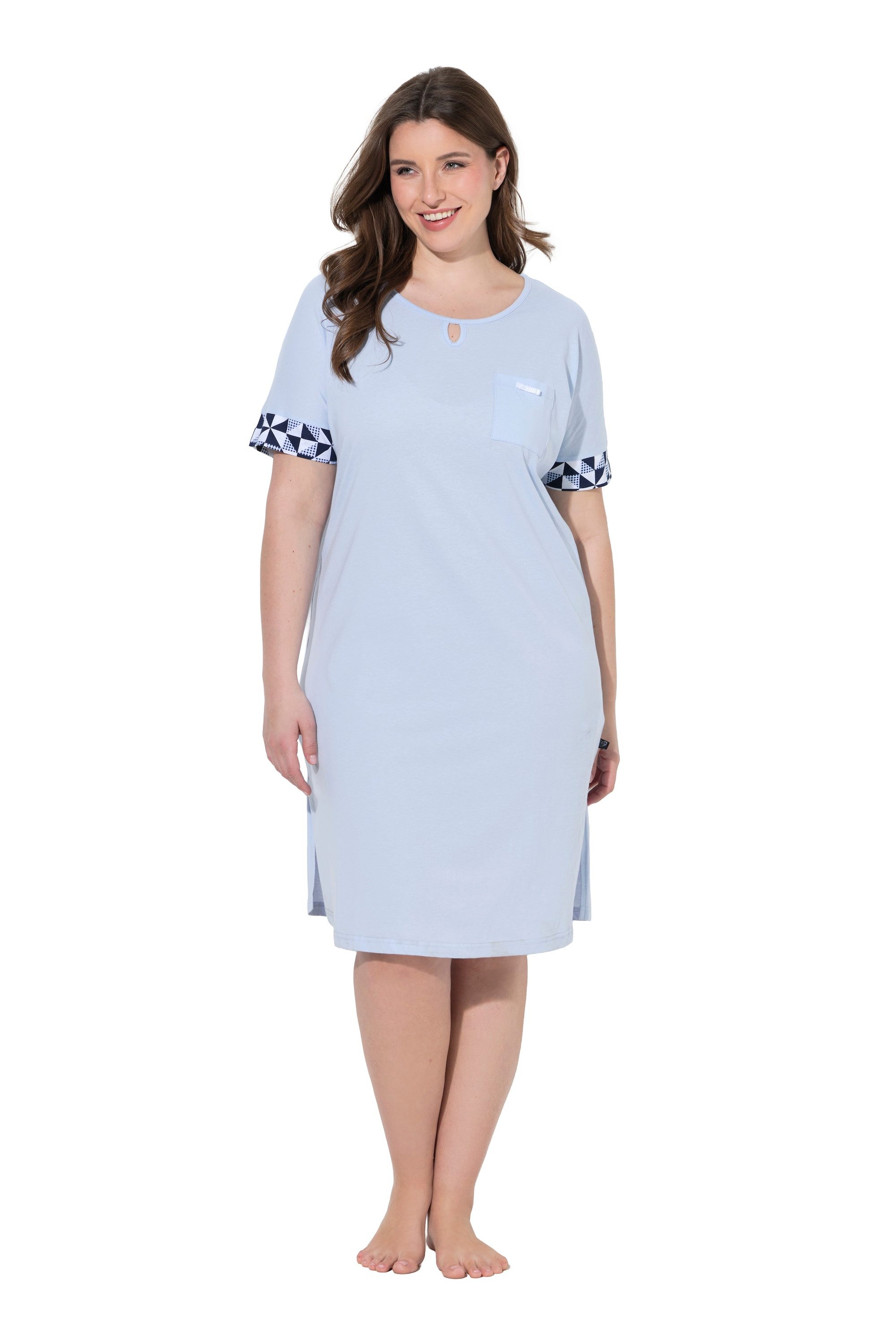 Ulla Popken Bigshirt Bigshirts 2er-Pack Karo Rundhals Halbarm – Bild 2 von 4