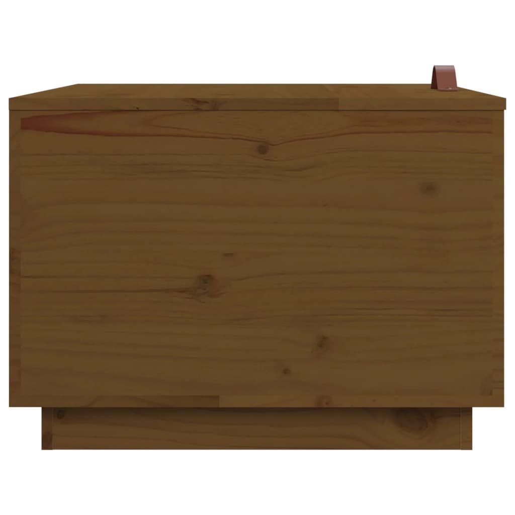 Kiefer Deckeln (3-St) Braun mit Massivholz Stk. Fächerschrank Aufbewahrungsboxen 3 vidaXL Honigbraun
