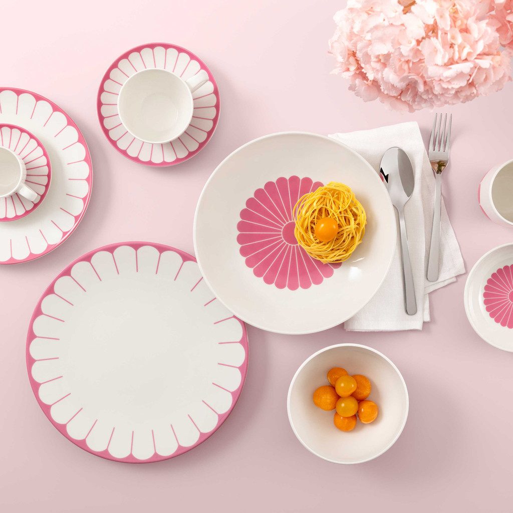 Villeroy & Boch Espressotasse Fleur cassis Espressotasse 8,5x8,5x6cm, 1-tlg., Porzellan, Premium Porcelain, mikrow.- & spülm.sicher, Made in Germany