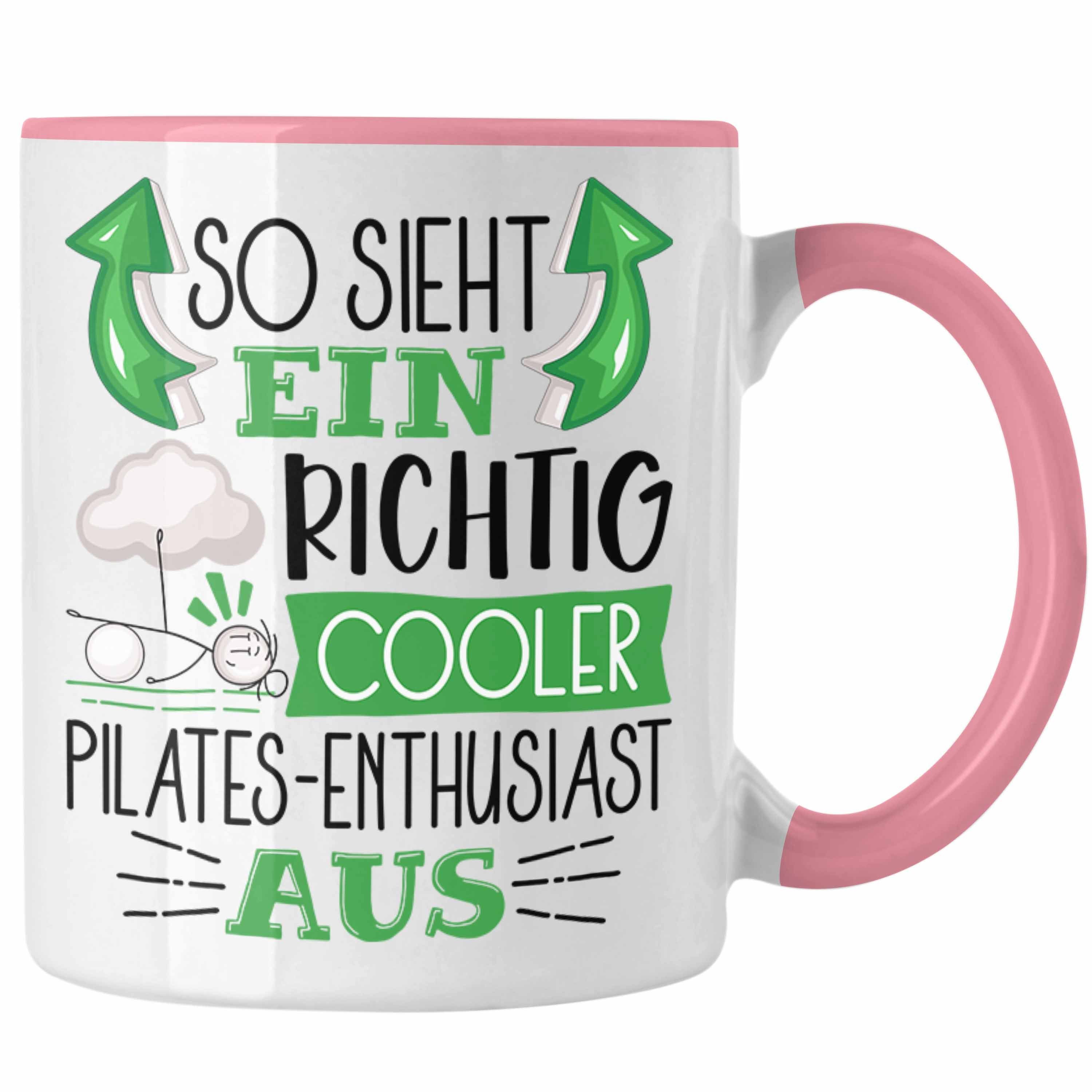 Pilates-Enthusiast Sieht Ein Trendation So Rosa Richtig Cooler Pilates Tasse Geschenk Tasse