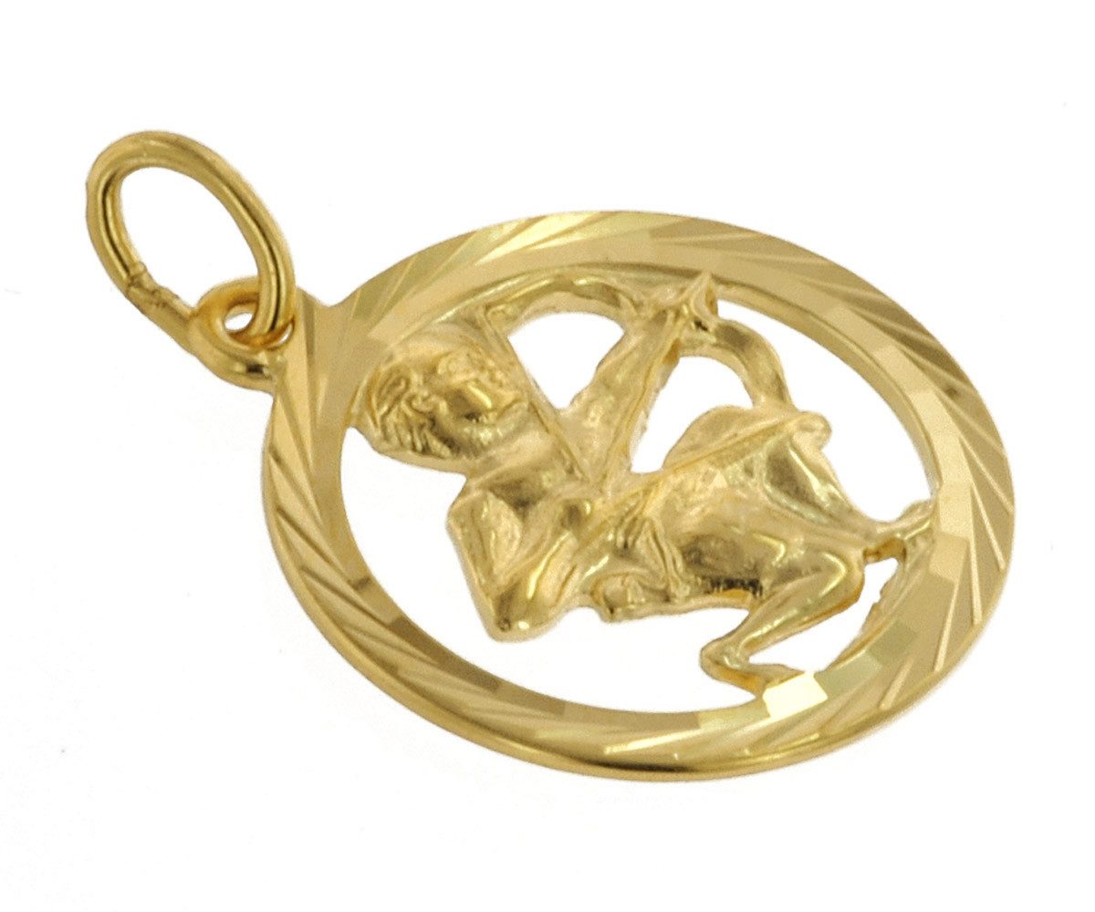 trendor Kette mit Anhänger Schütze Gold 333 Anhänger Ø 16 mm + günstig online kaufen