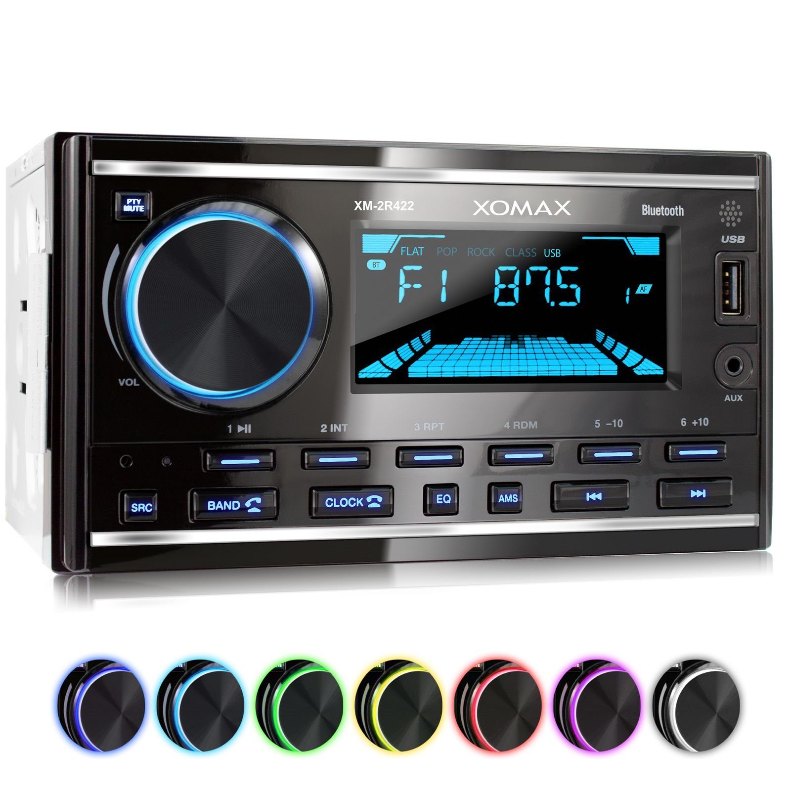XOMAX Autoradio mit Bluetooth Freisprecheinrichtung, USB, AUX-IN, 2 DIN Autoradio