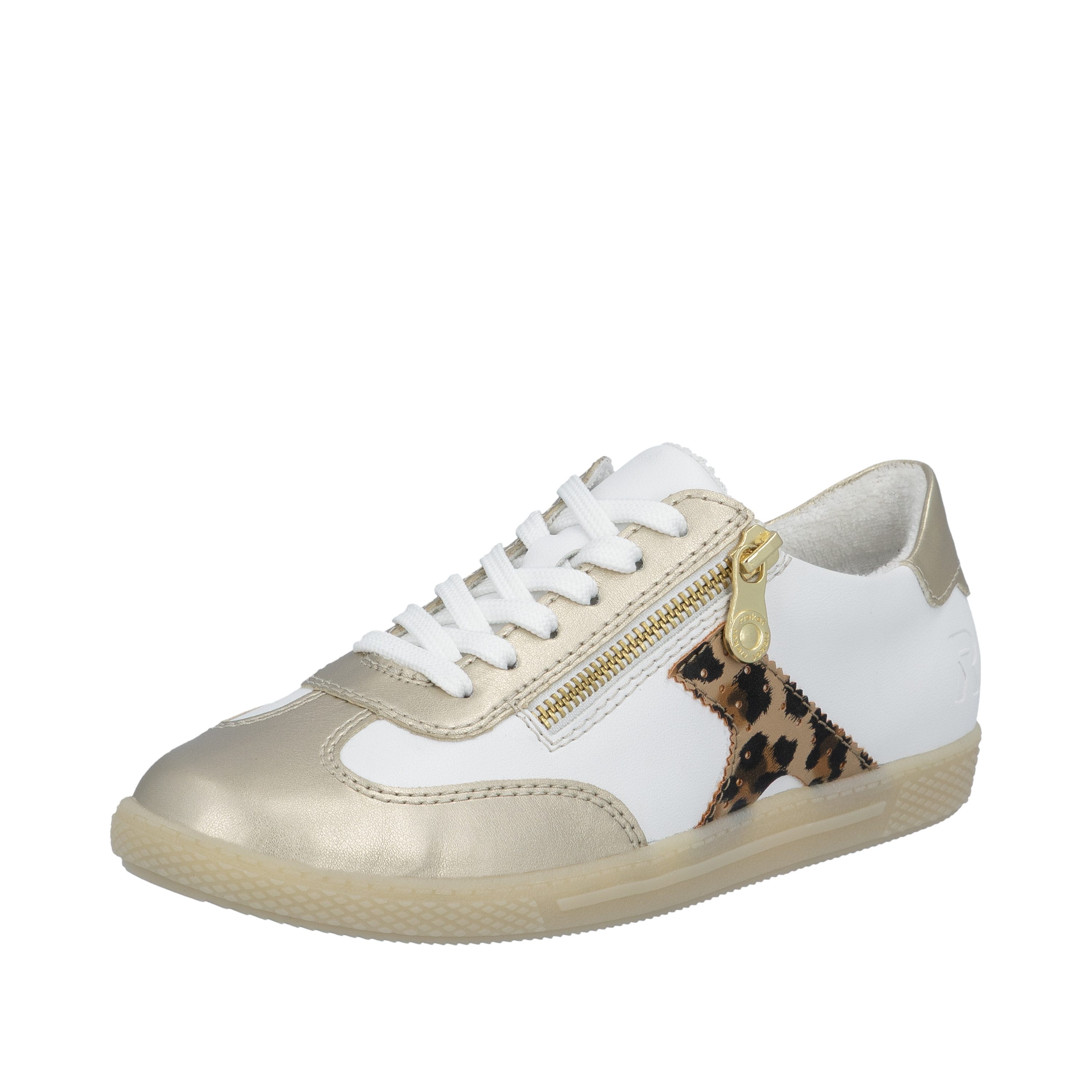 Rieker Sneaker Halbschuh, Freizeitschuh, Schnürschuh mit Reißverschluss