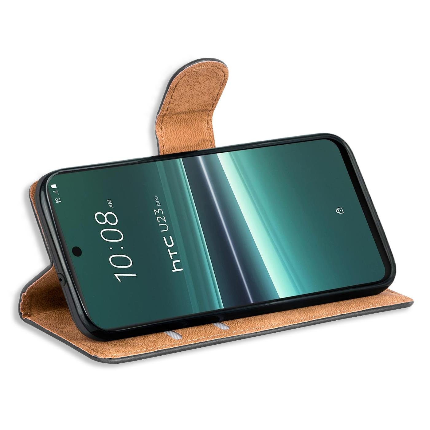 CoolGadget Handyhülle Book Case Handy Tasche für HTC U23 Pro 6,7 Zoll, Hülle Klapphülle Flip Cover für HTC U23 Pro Schutzhülle stoßfest