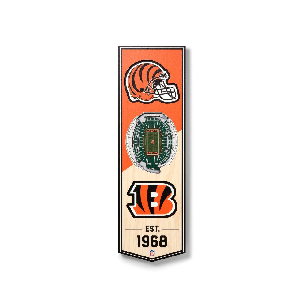 Cincinnati Bengals Cincinnati Bengals 3D Stadium Banner