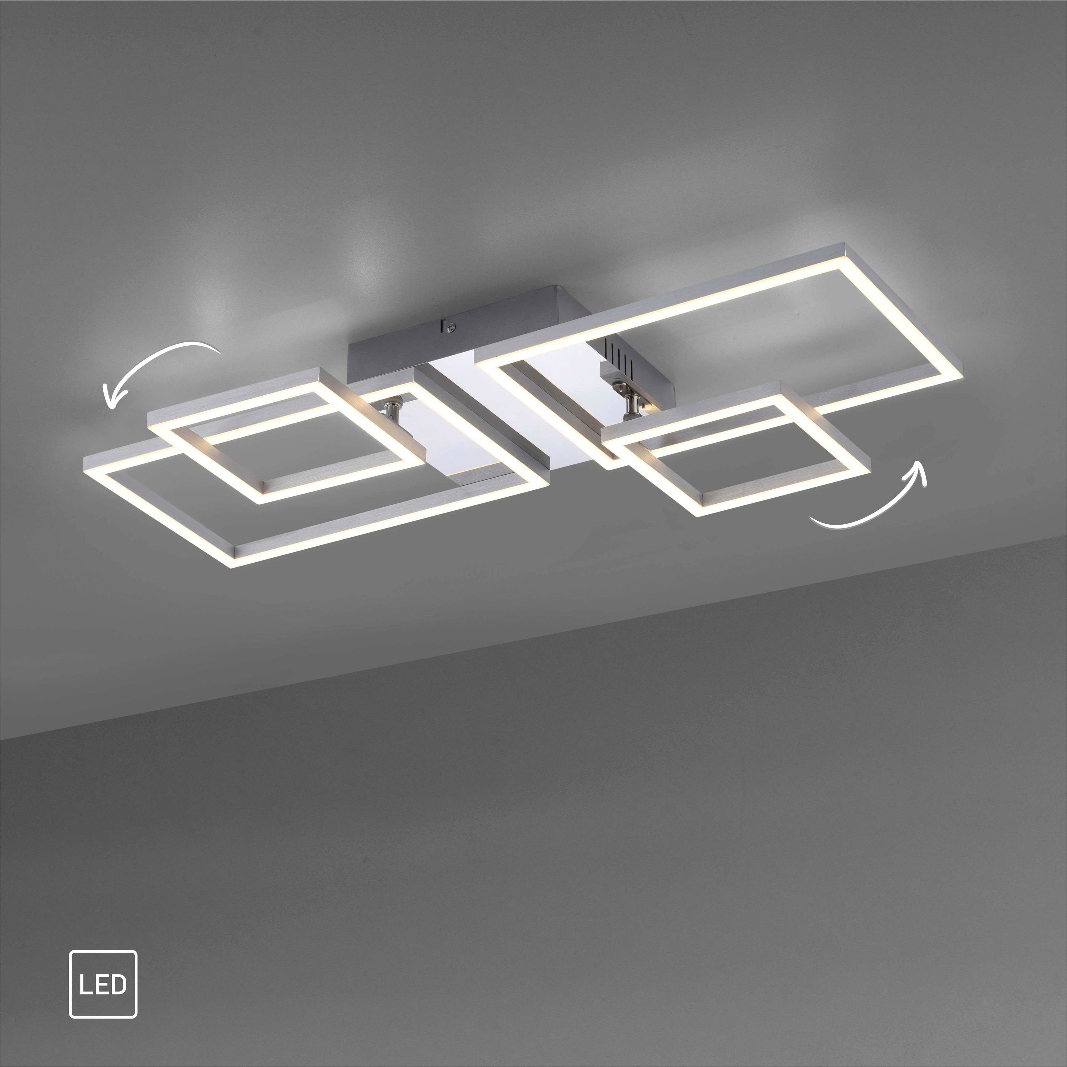 LED flache cm, Warmweiß, stahl LED my schwenkbar, x Moderne home Deckenlampe integriert, fest Jorvin, Bauform Deckenleuchte 33,8 L65