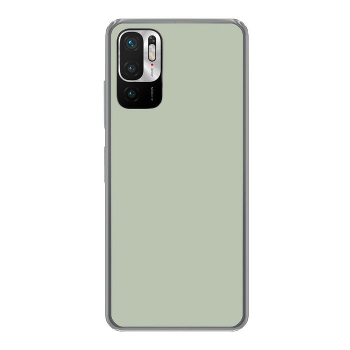 MuchoWow Handyhülle Farbe - Mintgrün - Innenausstattung Phone Case Handyhülle Xiaomi Redmi Note 10 5G Silikon Schutzhülle