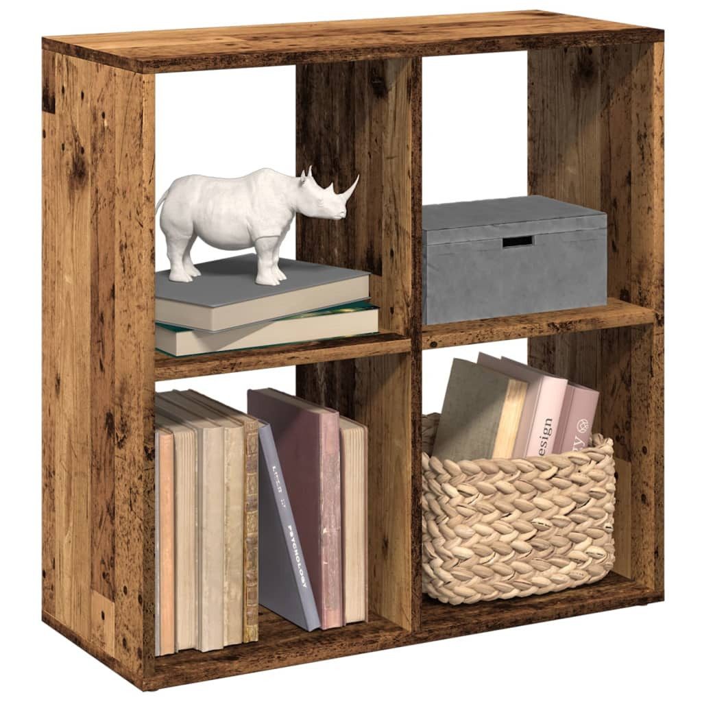 vidaXL Bücherregal Raumteiler-Bücherregal Altholz-Optik 69,5x29x69,5 cm, 1-tlg.