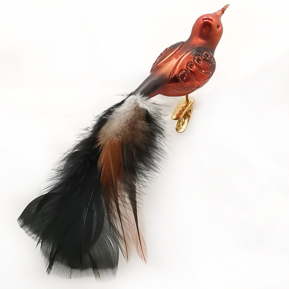 INGE-GLAS® Christbaumschmuck Vogel Copper-Bird (1-tlg), mundgeblasen, handbemalt. € 20,95