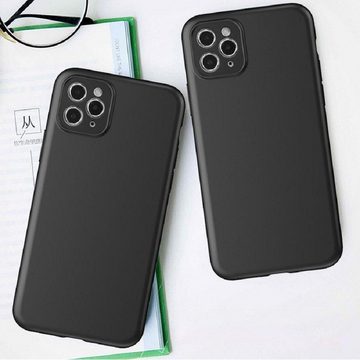 cofi1453 Bumper Silikon Hülle Basic für Motorola Moto G13 Case TPU Soft Handy Schwarz