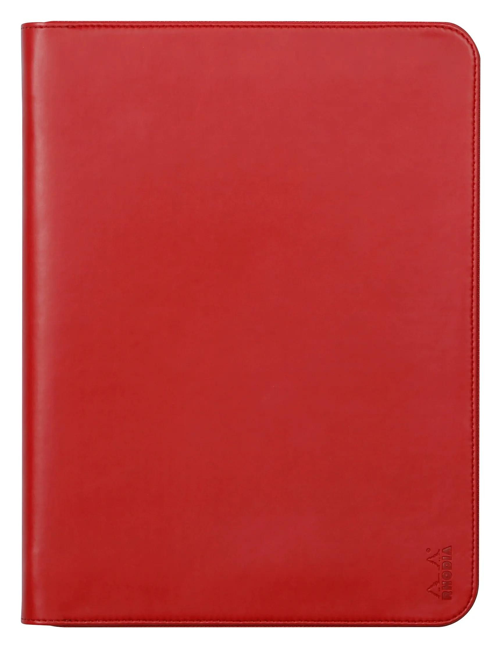 EXACOMPTA Aktentasche Konferenzmappe, großes Modell 25,5x34 cm, für Block A4 Mohnrot 168122C, Rhodia, Blöcke, Hefte und Notizbücher