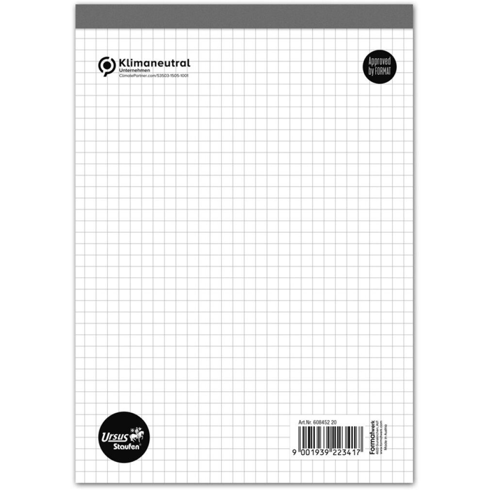 Staufen Notizblock 10 ® Notizblöcke DIN A5 kariert
